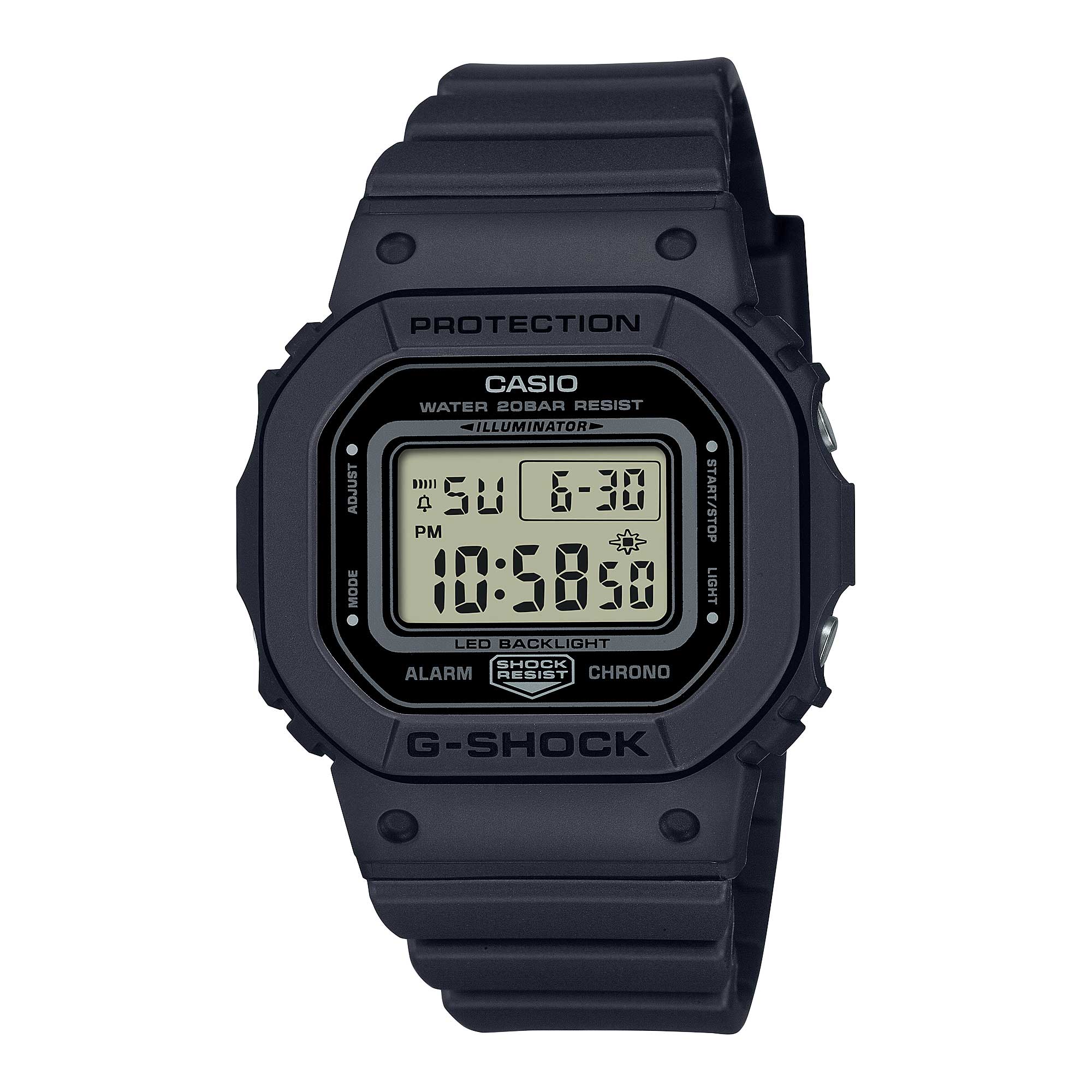 Casio G-Shock for Ladies' Monochromatic Minimalist Watch GMDS5600BA-1D GMD-S5600BA-1D GMD-S5600BA-1
