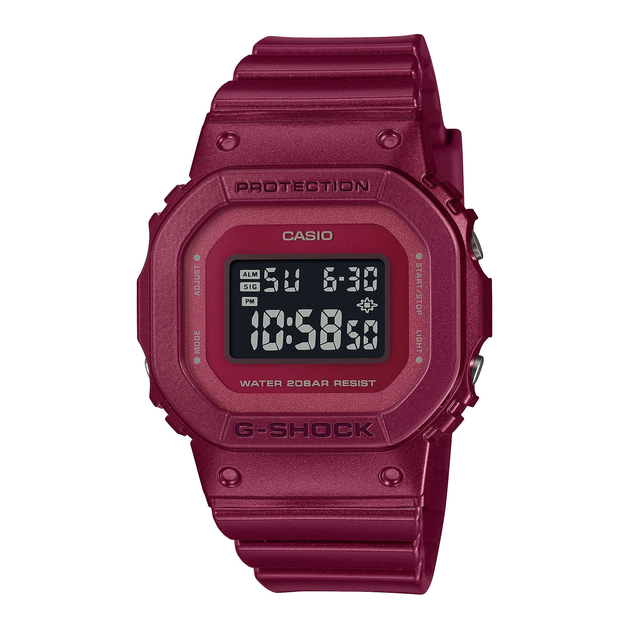 Casio G-Shock for Ladies' Black and Red Series Glossy Metallic Watch GMDS5600RB-4D GMD-S5600RB-4D GMD-S5600RB-4