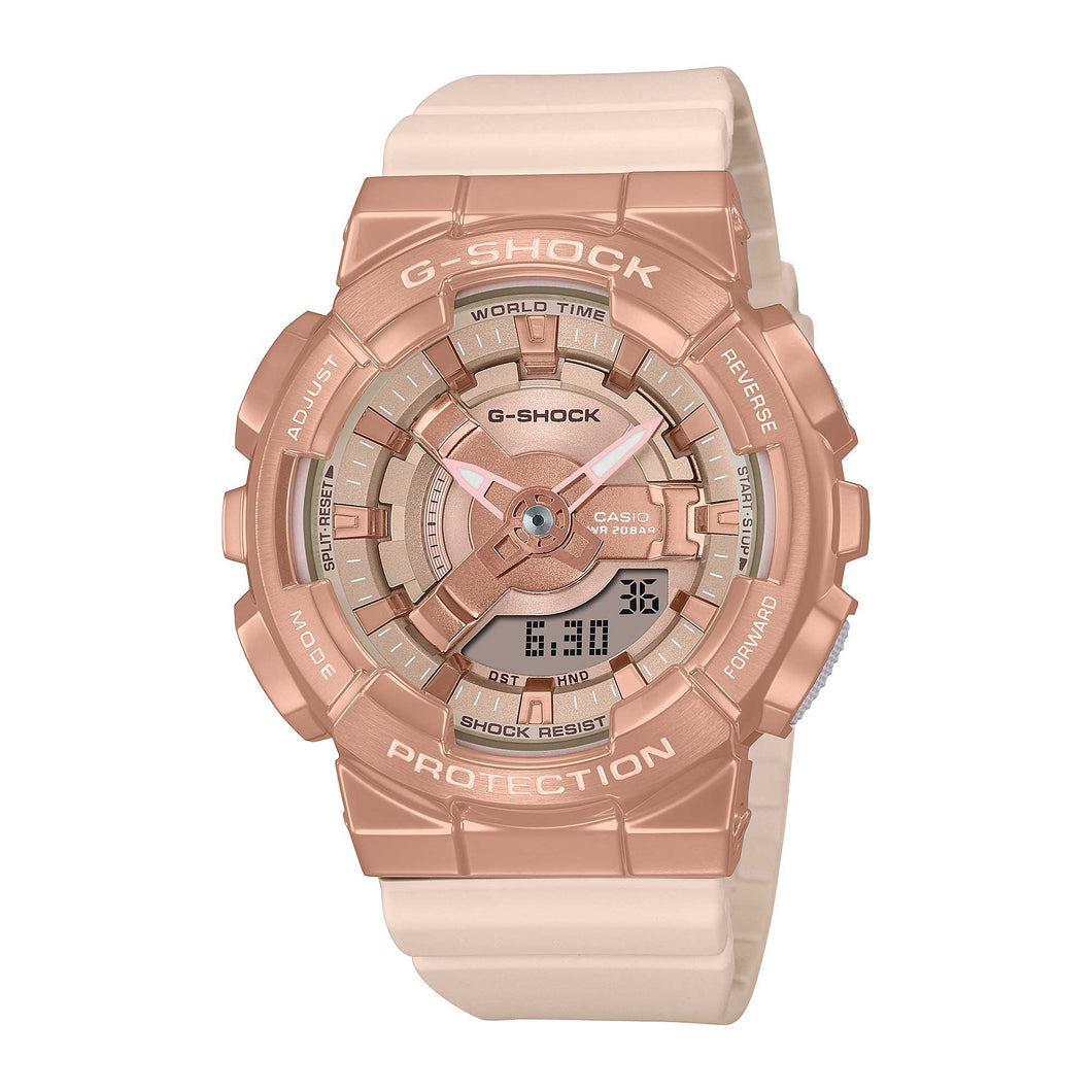 Casio G-Shock for Ladies' GM-110 Lineup Metal-Clad Watch GMS110PG-4A GM-S110PG-4A