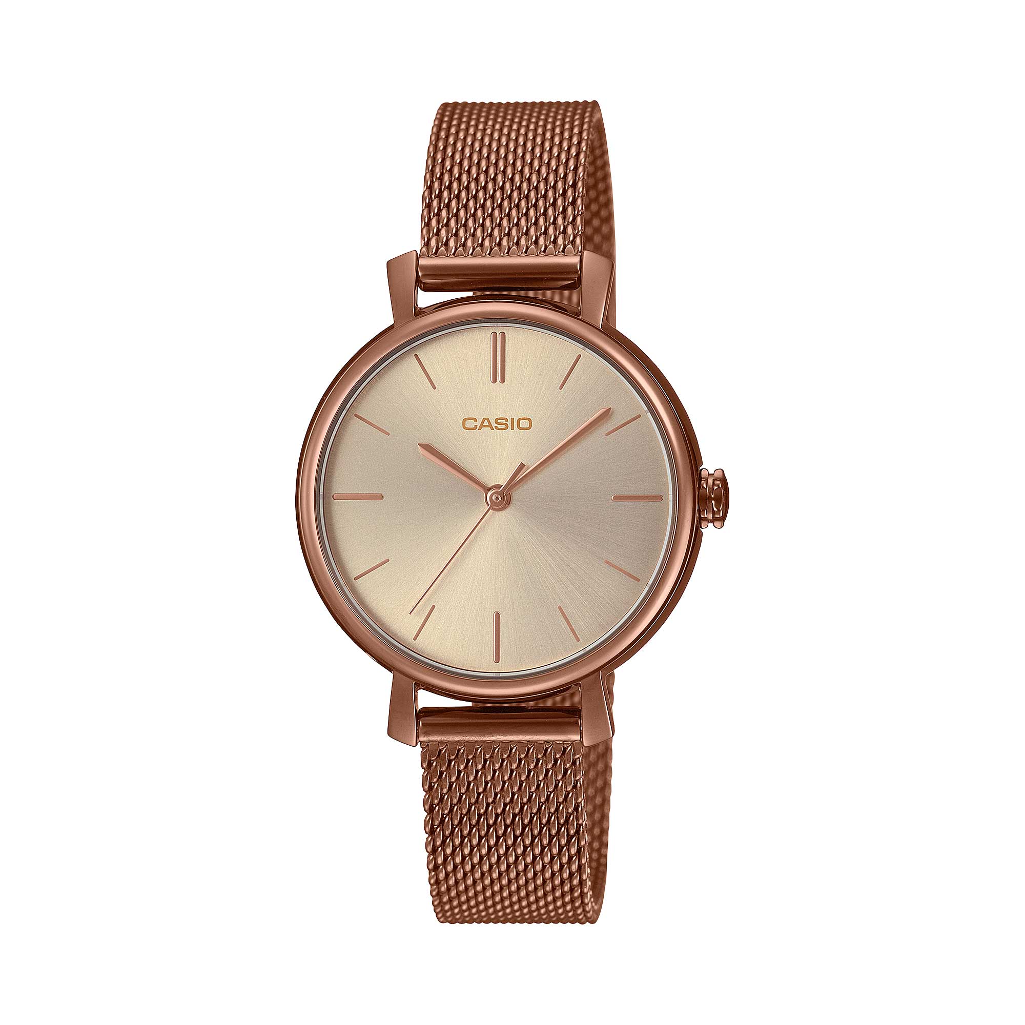 Casio Ladies' Analog Watch LTP2024VMR-9C LTP-2024VMR-9C Bangle Set