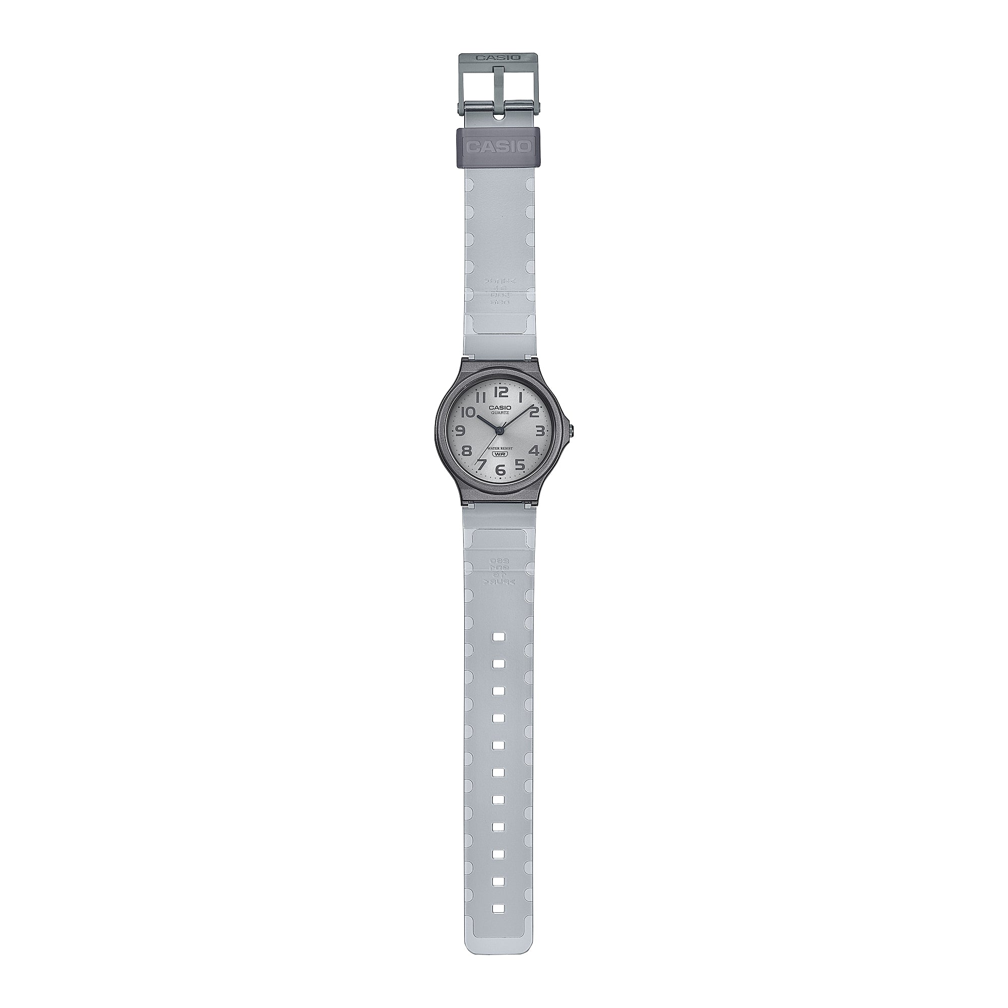 Casio Pop Series Classic Analog Grey Transparent Resin Band Watch MQ24S-8B MQ-24S-8B