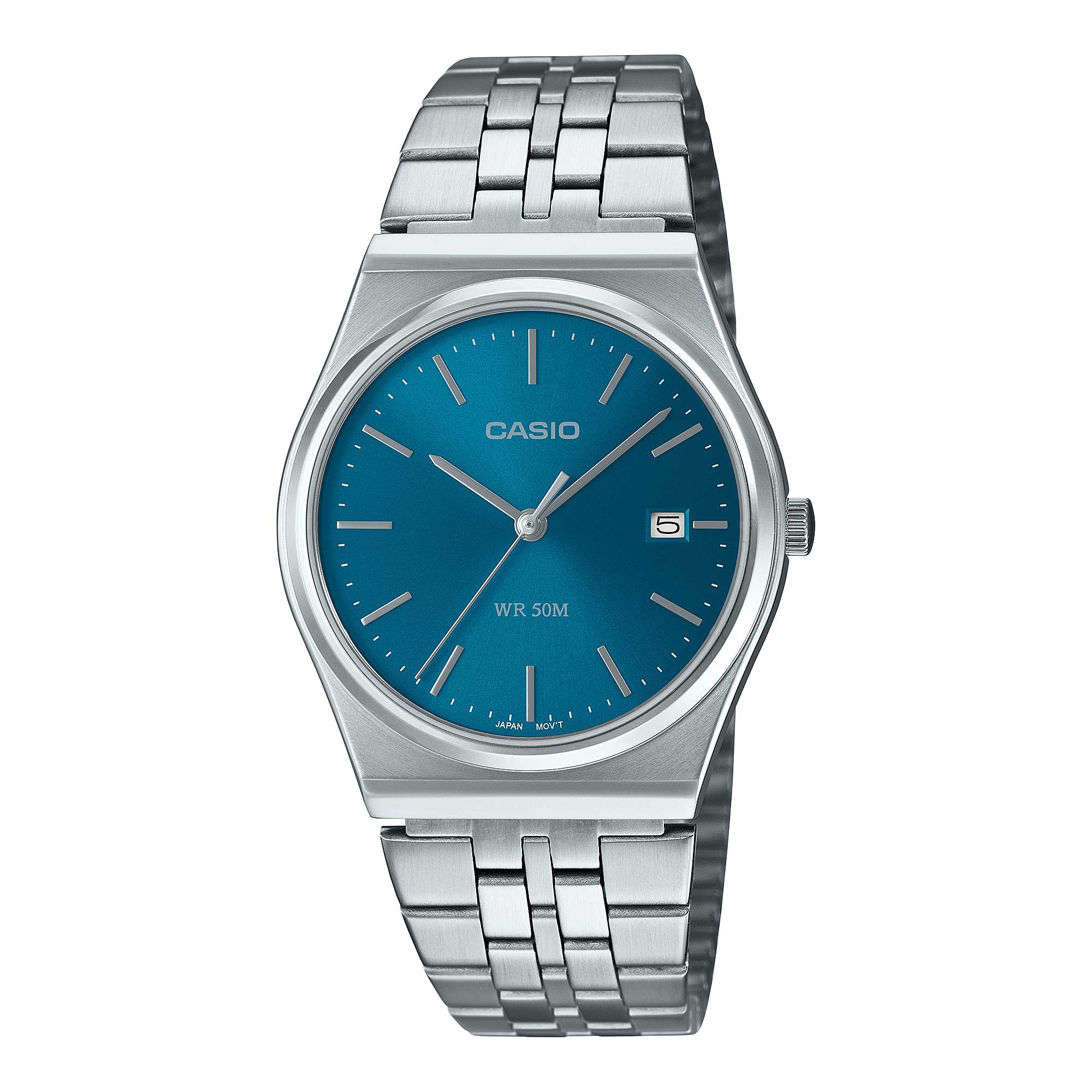 Casio Men's Analog Retro Look Minimalist Dial Watch MTPB145D-2A2 MTP-B145D-2A2