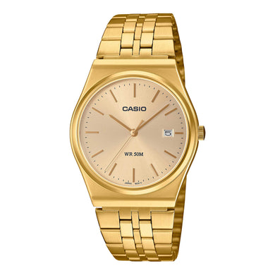 Casio Men's Analog Retro Look Minimalist Dial Watch MTPB145G-9A MTP-B145G-9A