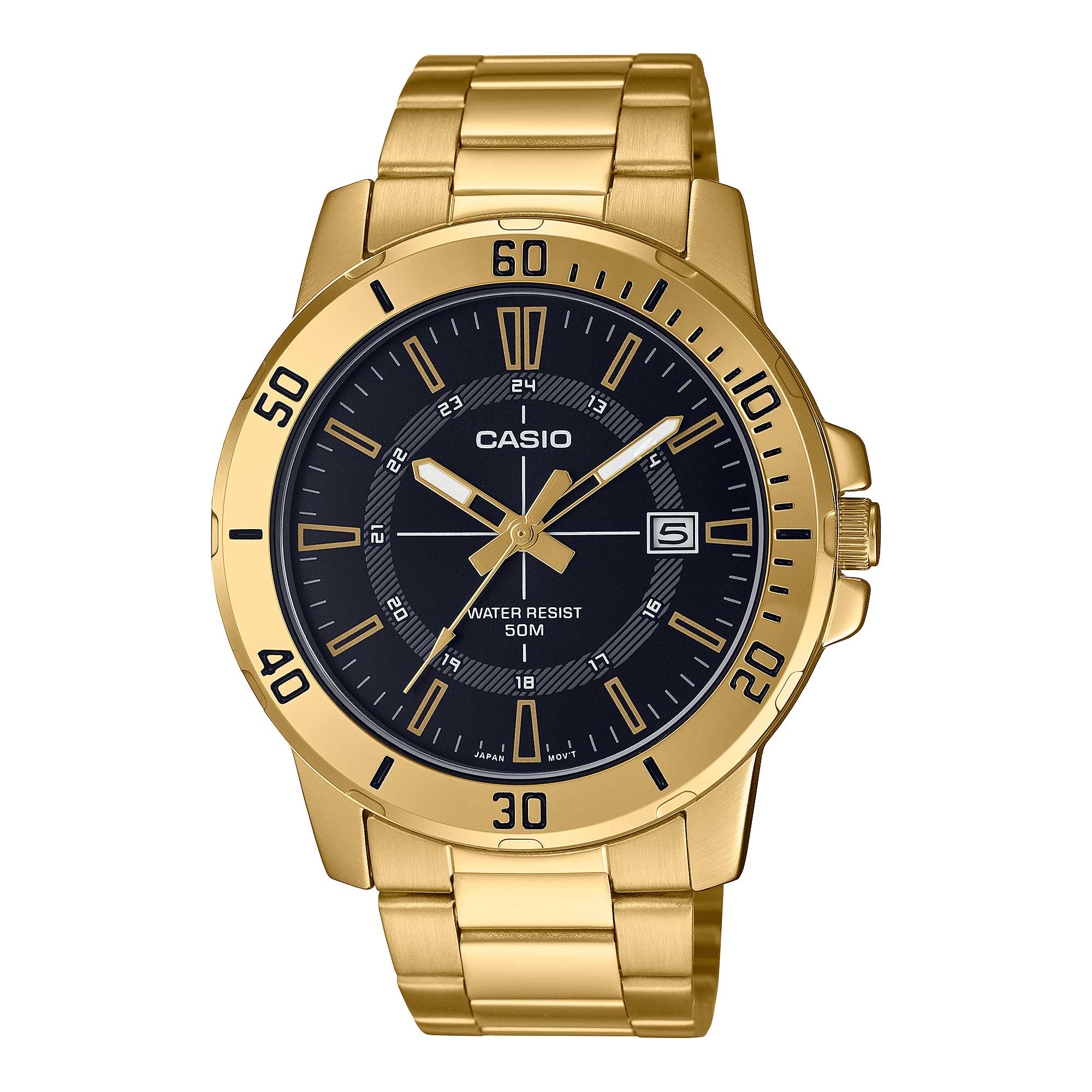 Casio Men's Standard Analog Sporty Watch MTPVD01G-1C MTP-VD01G-1C