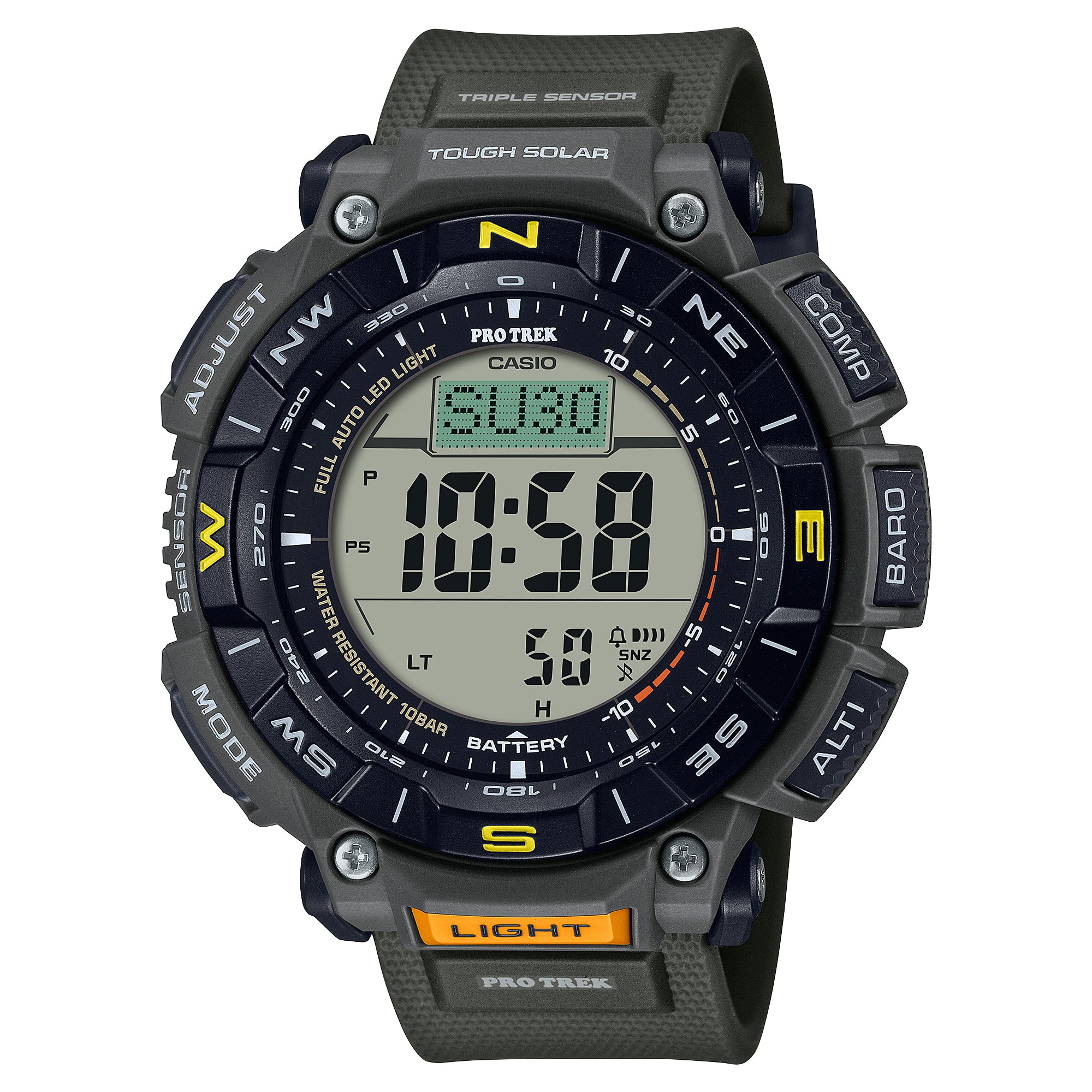 Casio Pro Trek Tough Solar Duplex LCD Bio-Based Watch PRG340-3D PRG-340-3D PRG-340-3