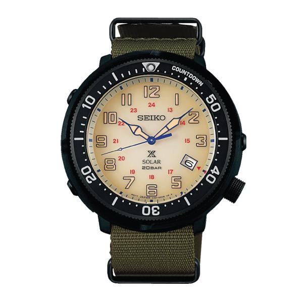 Seiko Prospex (Japan Made) Fieldmaster LOWERCASE Special Edition Green Canvas Strap Watch SBDJ029J (Not for EU Buyers)