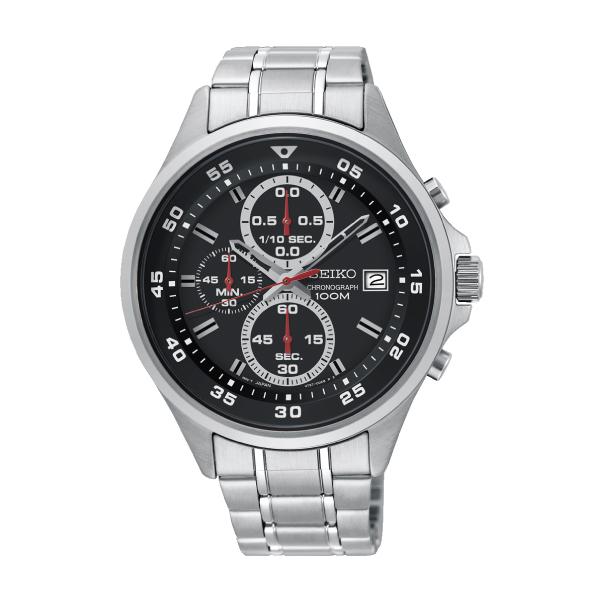 Seiko Chronograph Silver Stainless Steel Band Watch SKS627P1