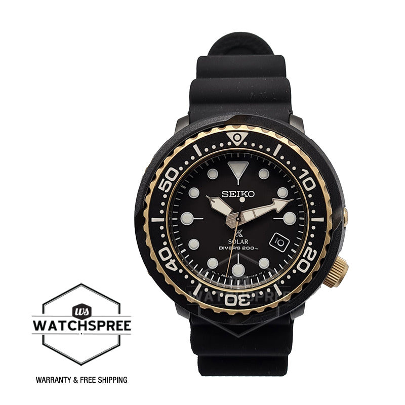 Seiko Prospex Solar Diver's Scuba Black Silicone Strap Watch SNE556P1 (LOCAL BUYERS ONLY)