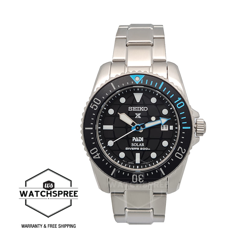Seiko Prospex and PADI Solar Diver's Special Edition Silver Stainless Steel Band Watch SNE575P1 (LOCAL BUYERS ONLY)