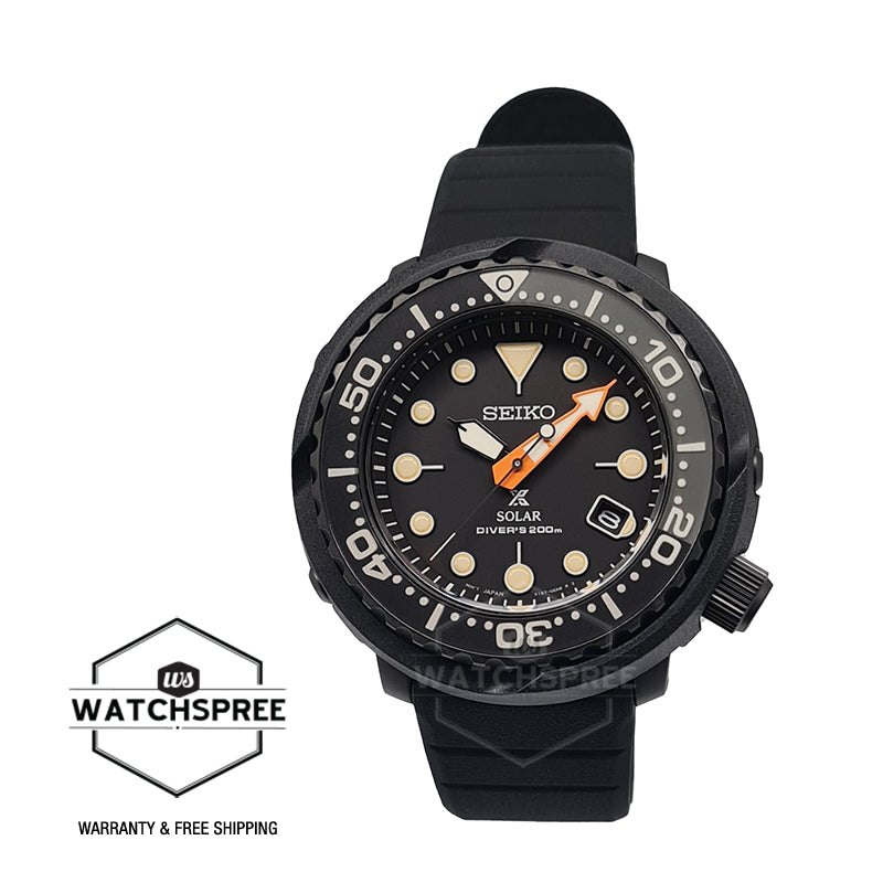 Seiko Prospex Solar Diver's Limited Edition Black Silicone Strap Watch SNE577P1 (LOCAL BUYERS ONLY)