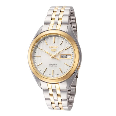 Seiko 5 Automatic Two-Tone Stainless Steel Band Watch SNKL24K1