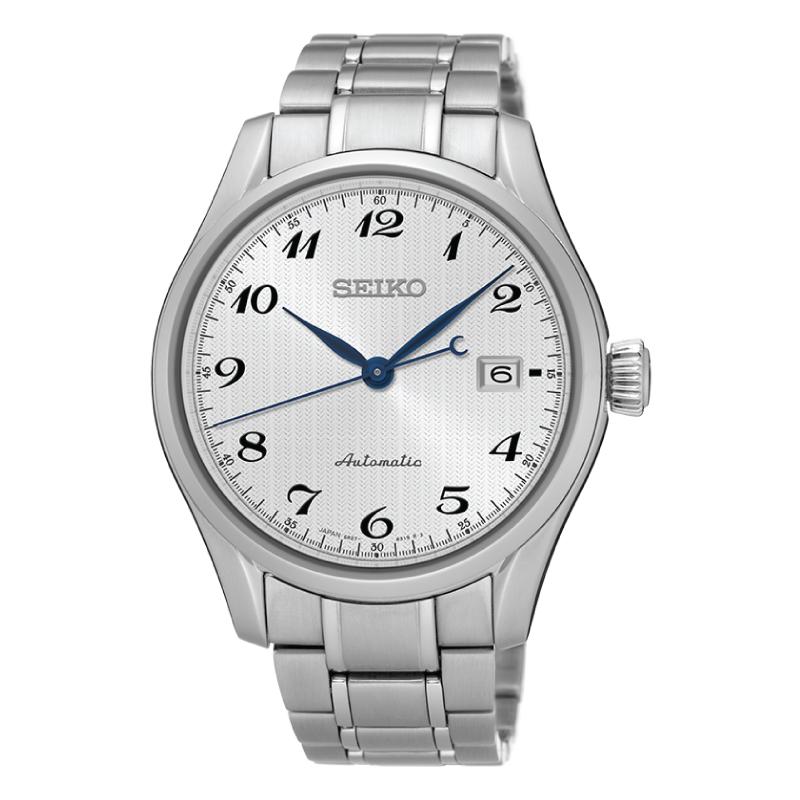 Seiko Presage (Japan Made) Automatic Silver Stainless Steel Band Watch SPB035J1