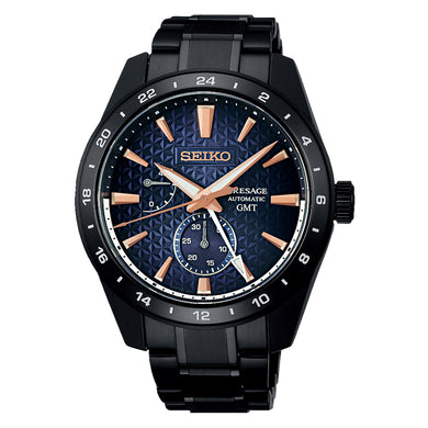 Seiko Presage (Japan Made) Automatic GMT Sharp Edged 'Akebono' Watch SPB361J1 (Limited Edition of 2,000 pieces)