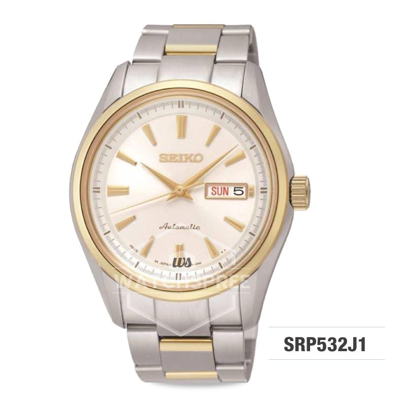 Seiko Presage (Japan Made) Automatic Two-tone Stainless Steel Band Watch SRP532J1