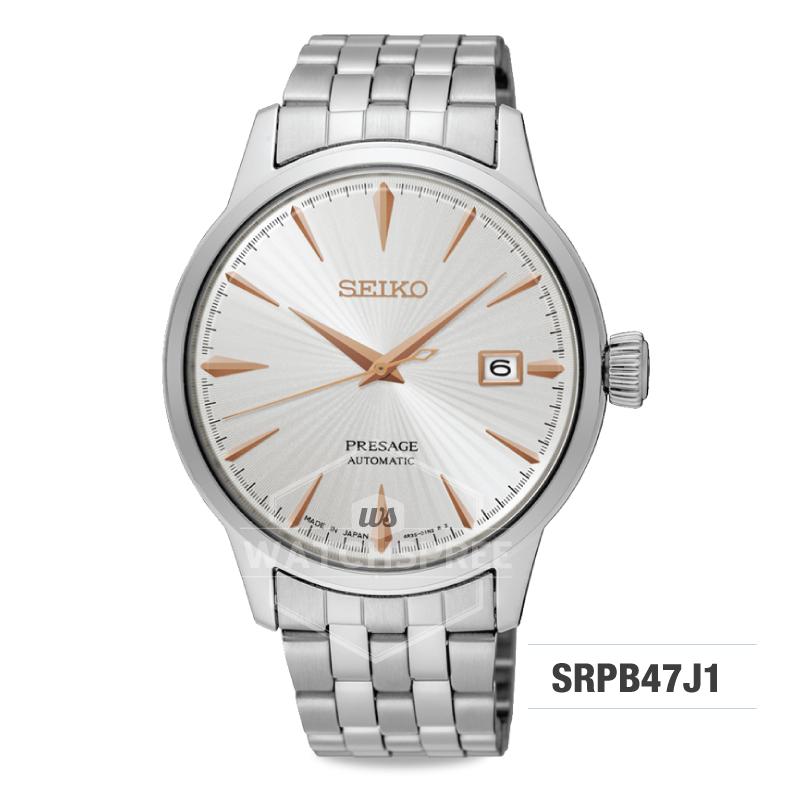 Seiko Presage (Japan Made) Automatic Silver Stainless Steel Band Watch SRPB47J1