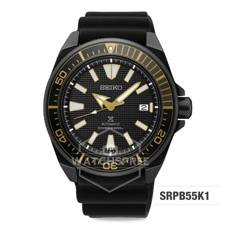 Seiko Prospex Sea Series Air Diver's Automatic Black Silicone Strap Watch SRPB55K1