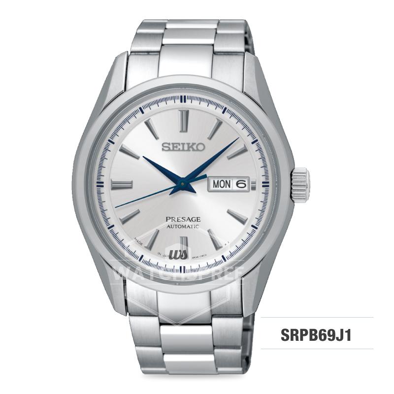 Seiko Presage (Japan Made) Automatic Silver Stainless Steel Band Watch SRPB69J1