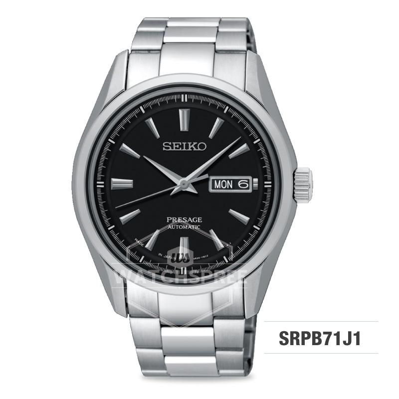 Seiko Presage (Japan Made) Automatic Silver Stainless Steel Band Watch SRPB71J1