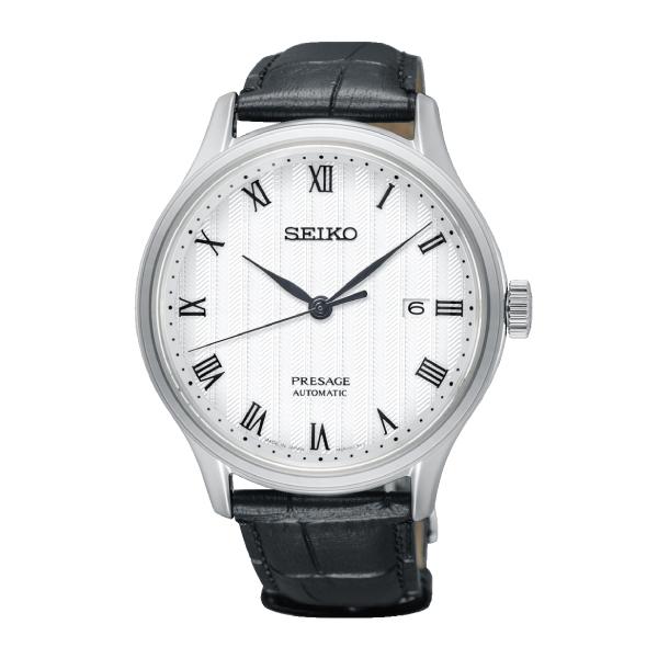 Seiko Presage (Japan Made) Automatic Black Leather Strap Watch SRPC83J1 (Not for EU Buyers)