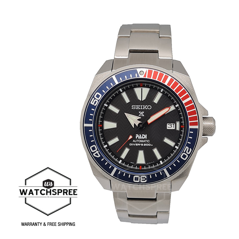 Seiko Prospex and PADI Automatic Diver's Special Edition Silver Stainless Steel Band Watch SRPB99K1 / SRPF09K1 (LOCAL BUYERS ONLY)