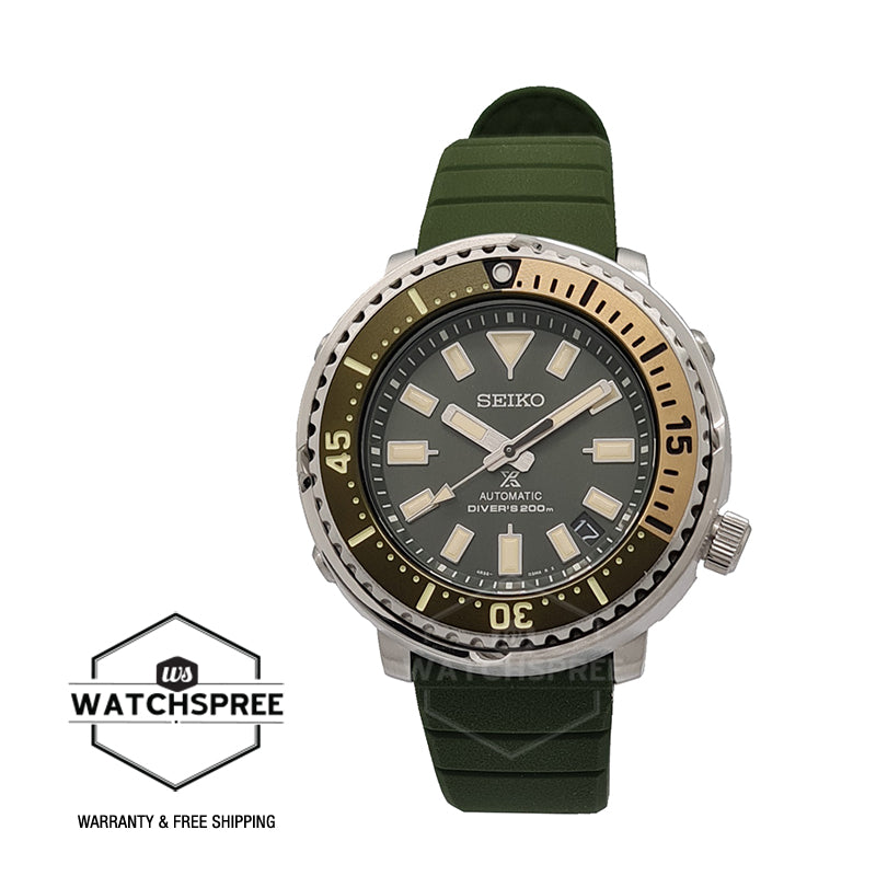 Seiko Prospex Automatic Diver's Green Silicone Strap Watch SRPF83K1 (LOCAL BUYERS ONLY)