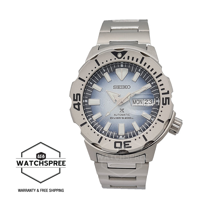Seiko Prospex Automatic Diver's Save the Ocean Special Edition Silver Stainless Steel Band Watch SRPG57K1 (LOCAL BUYERS ONLY)
