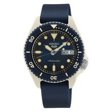 Load image into Gallery viewer, Seiko 5 Sports Automatic Navy Blue Silicone Strap Watch SRPG75K1
