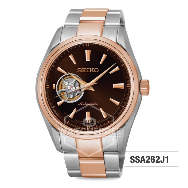 Seiko Presage (Japan Made) Open Heart Automatic Two-tone Stainless Steel Band Watch SSA262J1