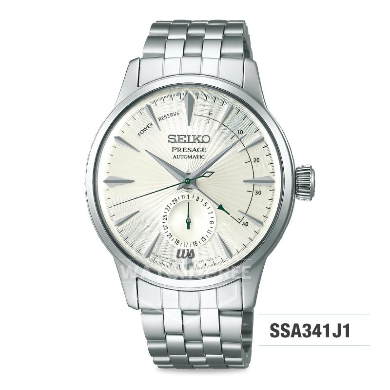 Seiko Presage (Japan Made) Automatic Silver Stainless Steel Band Watch SSA341J1