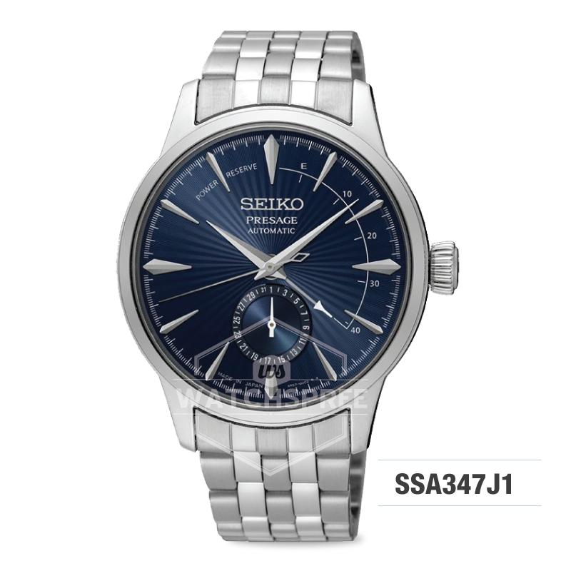 Seiko Presage (Japan Made) Automatic Silver Stainless Steel Band Watch SSA347J1