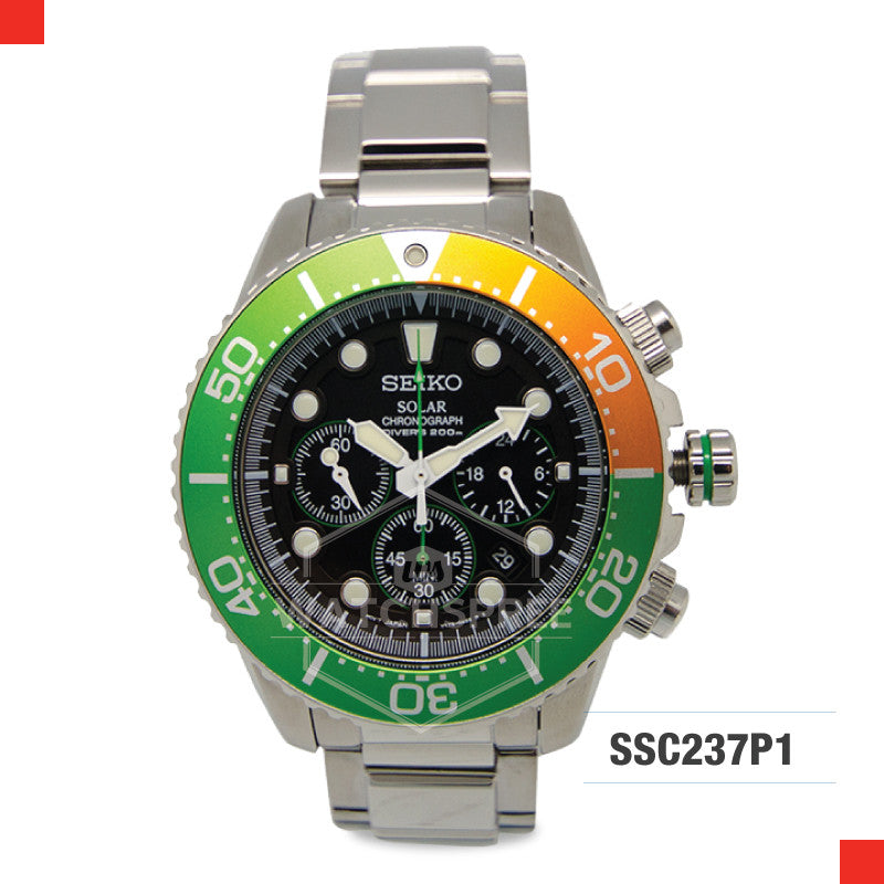 Seiko Chronograph Diver Solar Watch SSC237P1