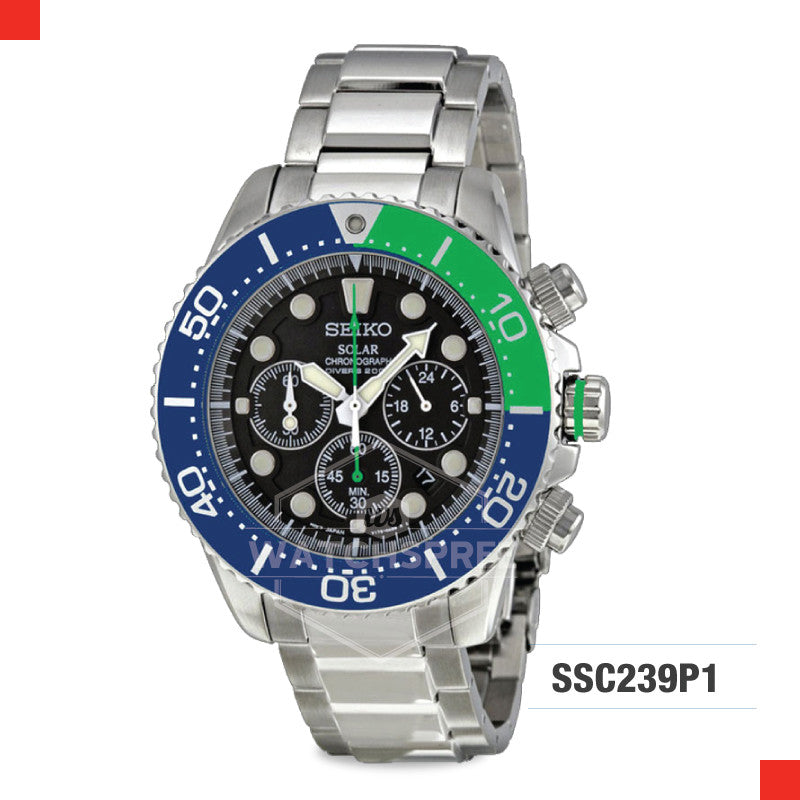 Seiko Chronograph Diver Solar Watch SSC239P1