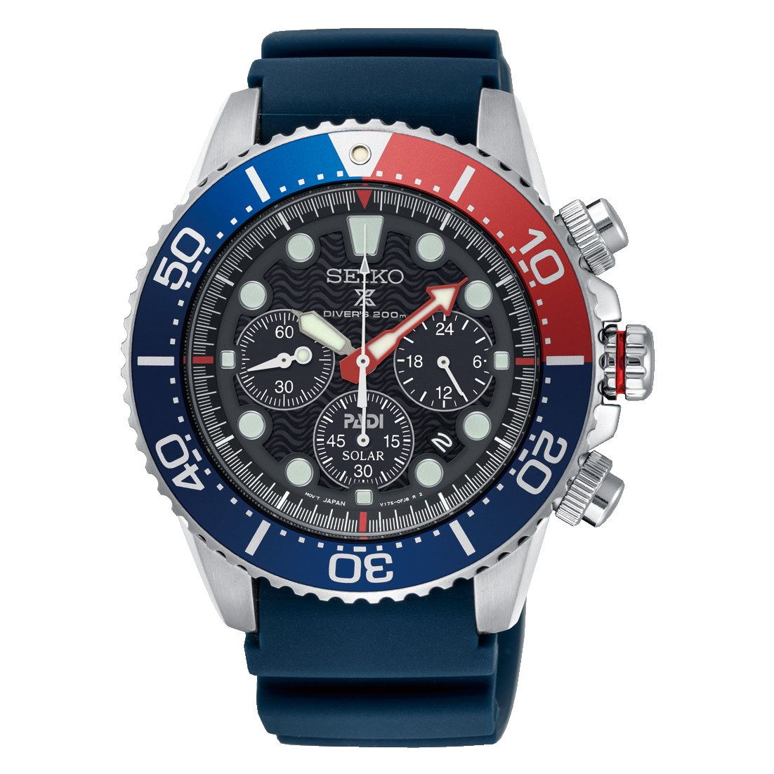 Seiko Prospex and PADI Air Diver Special Edition Blue Silicone Strap Watch SSC663P1 (Not for EU Buyers)