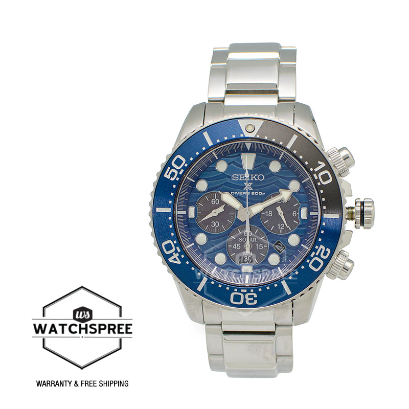 Seiko Prospex Diver Scuba Special Edition Silver Stainless Steel Band Watch SSC741P1 (LOCAL BUYERS ONLY)