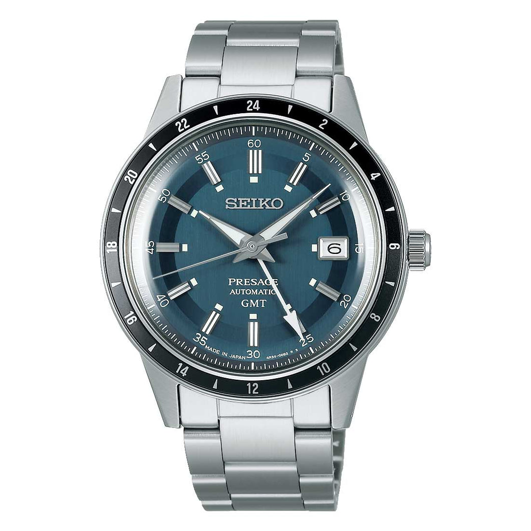 Seiko Presage (Japan Made) Automatic GMT Style60's Watch SSK009J1