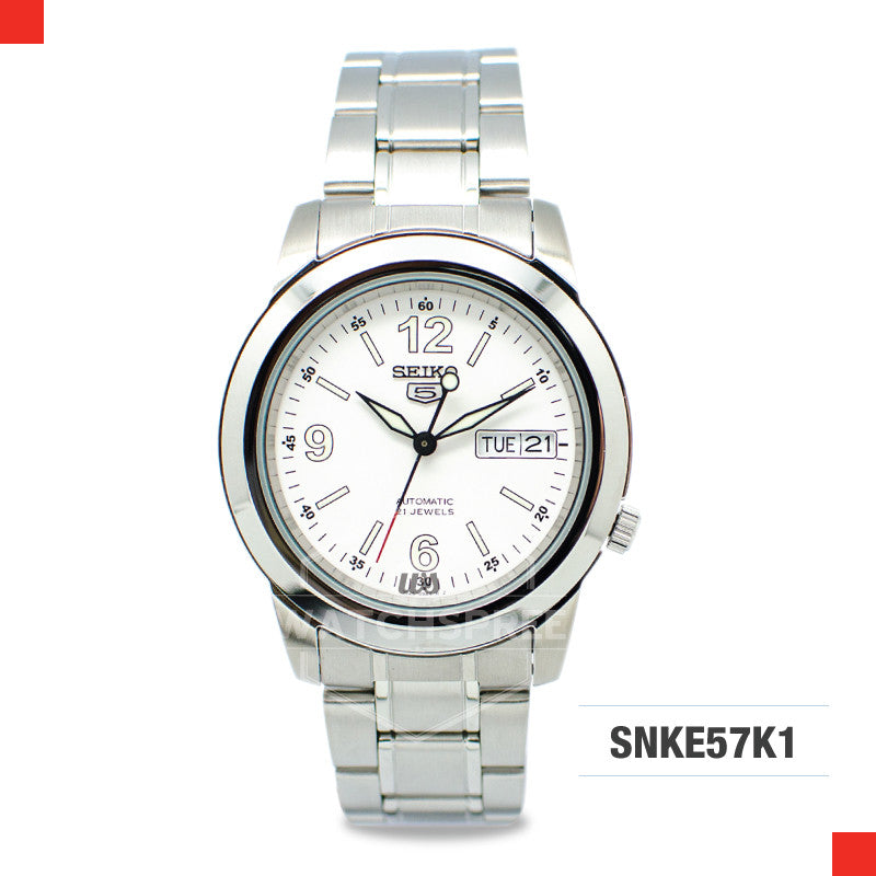 Seiko Men's Automatic Silver Stainless Steel Band Watch SNKE57K1