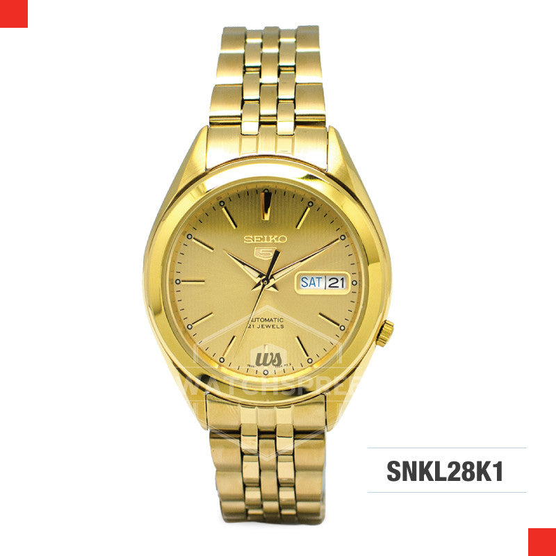 Seiko Men Automatic Men's Gold Stainless Steel Strap Watch