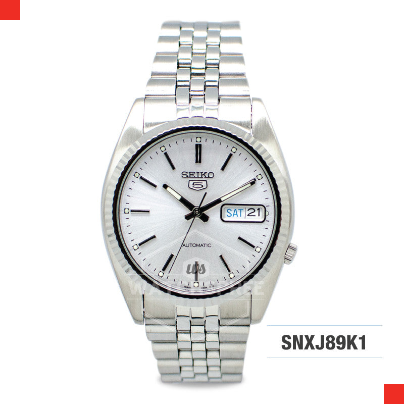 Seiko Men's Automatic Silver Stainless Steel Band Watch SNXJ89K1