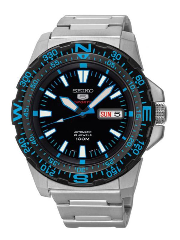 Seiko 5 Men's Silver Stainless Steel Strap Watch SRP543K1 Watchspree
