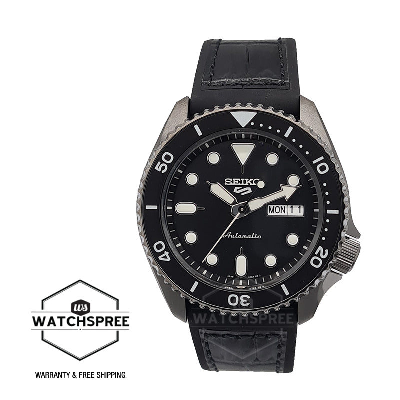 Seiko 5 Sport Automatic Black Silicone Strap Watch SRPD65K3 (LOCAL BUYERS ONLY) Watchspree