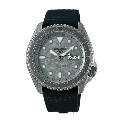 Seiko 5 Sports Automatic Black Calfskin + Silicone Strap Watch SRPE79K1 (LOCAL BUYERS ONLY) Watchspree