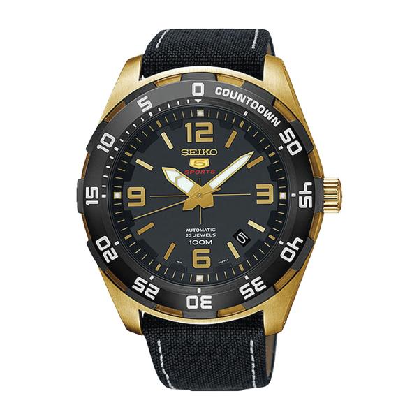 Seiko 5 Sports Automatic Black Nylon Strap Watch SRPB86K1 Watchspree