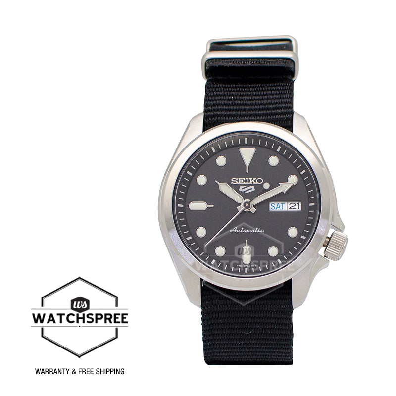 Seiko 5 Sports Automatic Black Nylon Strap Watch SRPE67K1 (LOCAL BUYERS ONLY) Watchspree