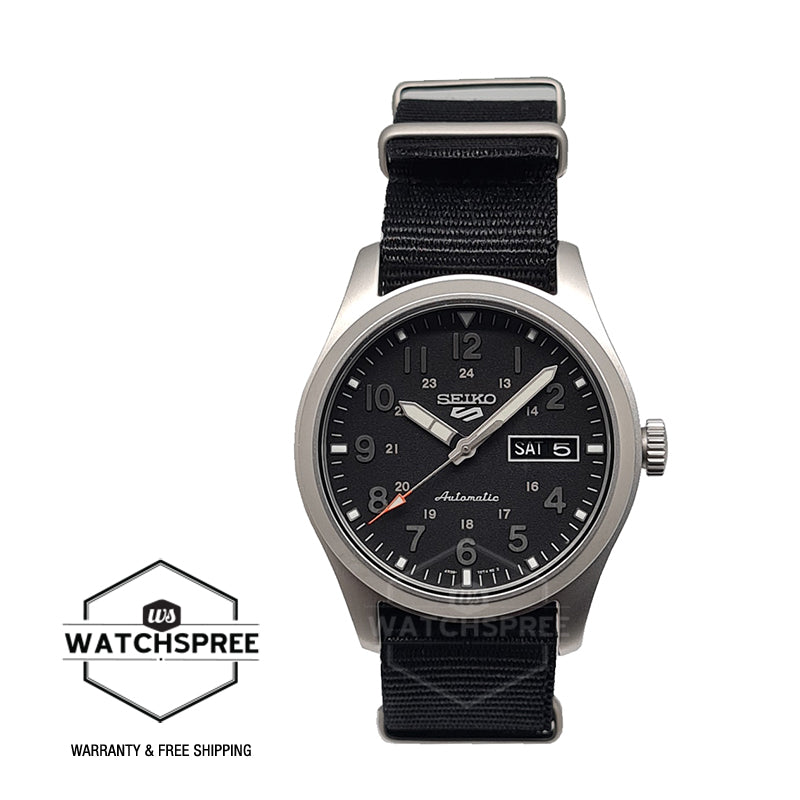 Seiko 5 Sports Automatic Black Nylon Strap Watch SRPG37K1 (LOCAL BUYERS ONLY) Watchspree