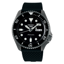 Load image into Gallery viewer, Seiko 5 Sports Automatic Black Silicon Strap Watch SRPD65K2 (LOCAL BUYERS ONLY) Watchspree
