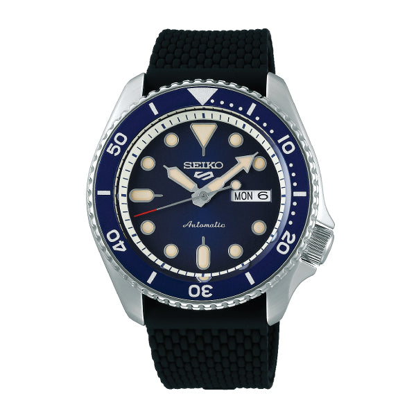 Seiko 5 Sports Automatic Black Silicon Strap Watch SRPD71K2 (LOCAL BUYERS ONLY) Watchspree