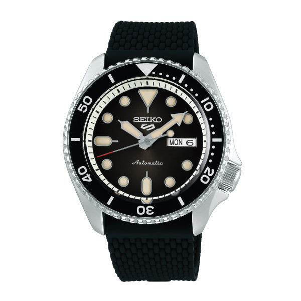 Seiko 5 Sports Automatic Black Silicon Strap Watch SRPD73K2 (LOCAL BUYERS ONLY) Watchspree