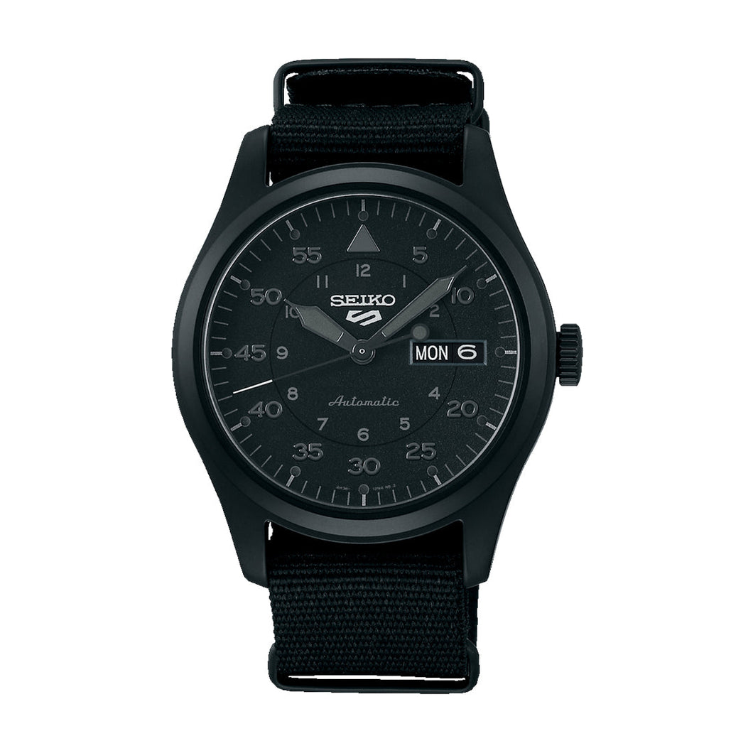 Seiko 5 Sports Automatic Field Street Style Black Nylon Strap Watch SRPJ11K1 Watchspree