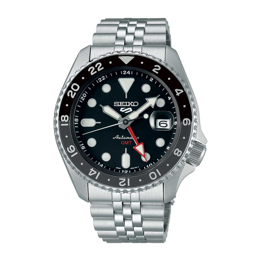Seiko 5 Sports Automatic GMT SKX Sports Style Silver Stainless Steel Band Watch SSK001K1 Watchspree