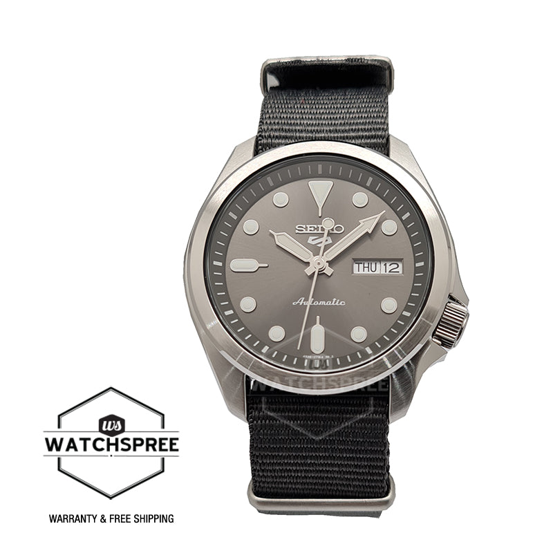 Seiko 5 Sports Automatic Grey Nylon Strap Watch SRPE61K1 (LOCAL BUYERS ONLY) Watchspree